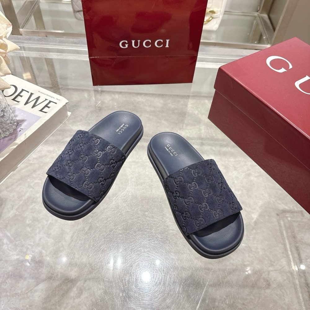 Gvc*1 Men Slide Sandal Blue 834941 Aaduo 4009
