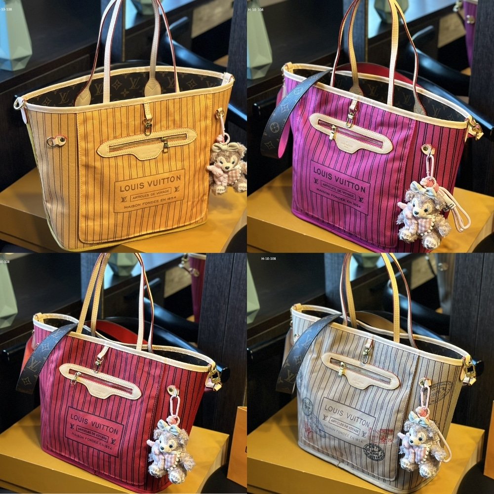 L0vis Vvtt0n Neverfull Bandoulière Inside Out Monogram Rose Pondichery 33Cm M12257