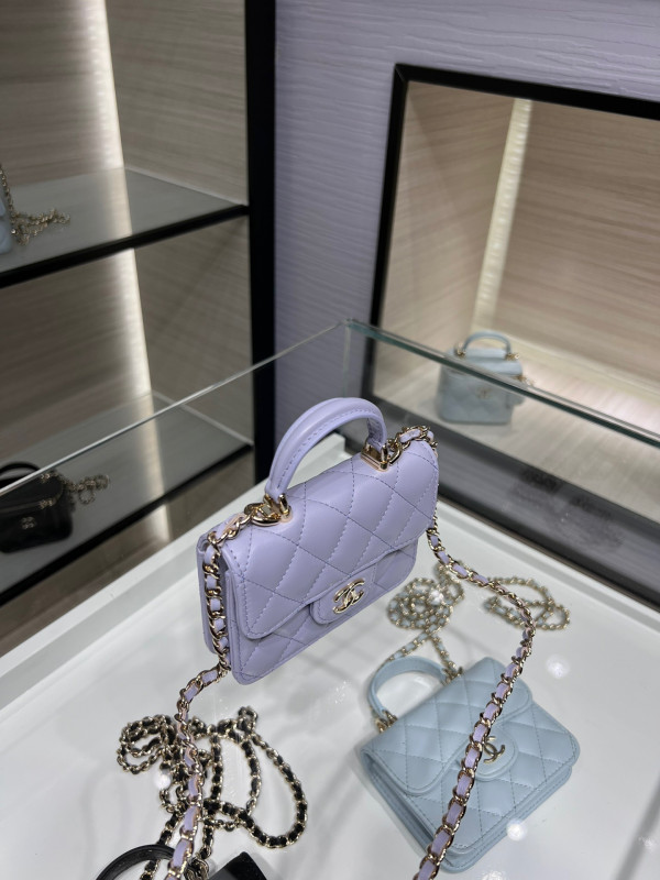 CL FLAP COIN PURSE WITH CHAIN