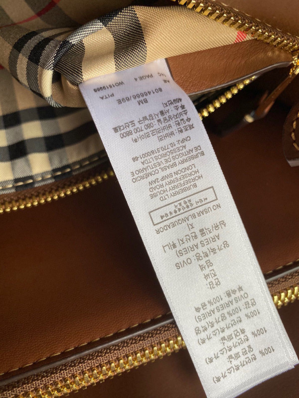 B**rry small vintage check two-handle title bag