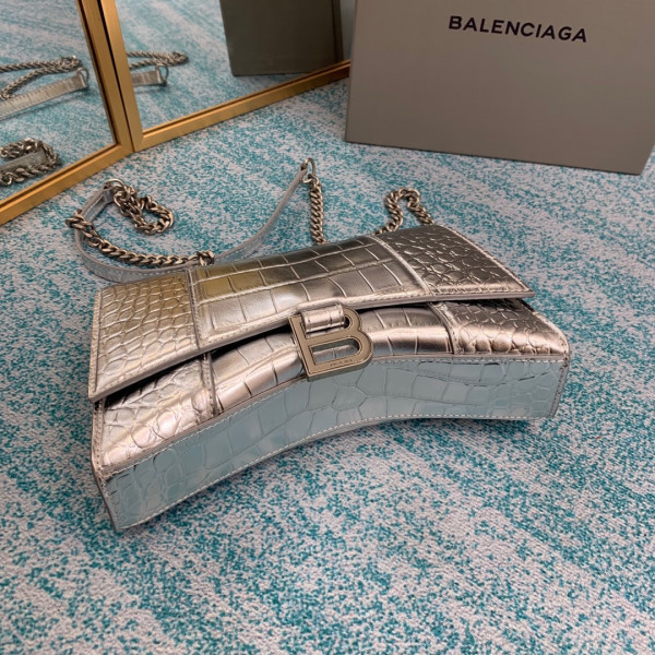 Ba*len*cia*ga hourglass chain bag