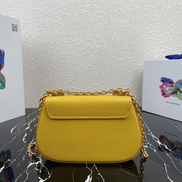 Pra*a saffiano leather