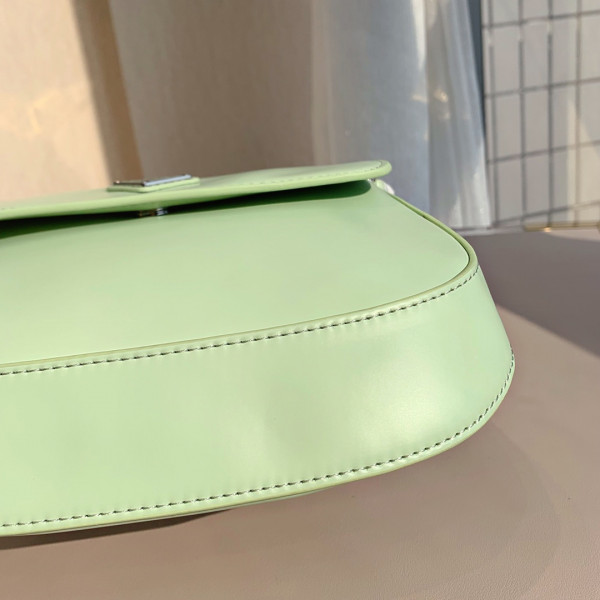 Pra*a cleo brushed leather shoulder bag with flap