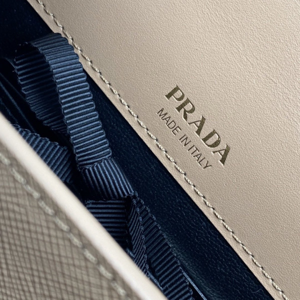 Pra*a saffiano leather mini-bag