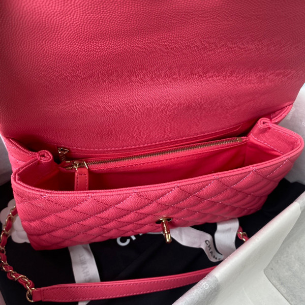 CL LARGE FLAP BAG WITH TOP HANDLE