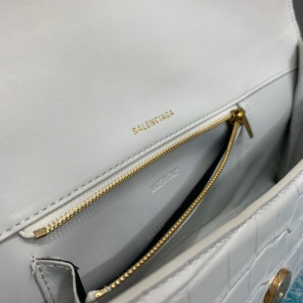 Ba*len*cia*ga hourglass stretched top handle bag