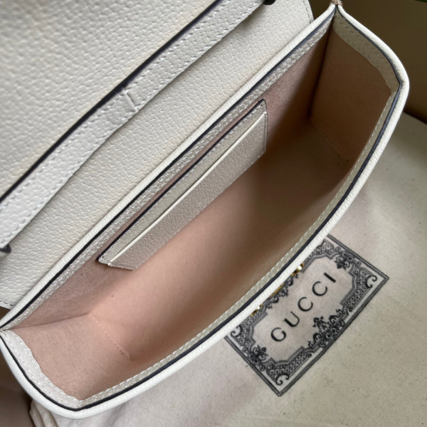 G*u*i padlock berry mini bag