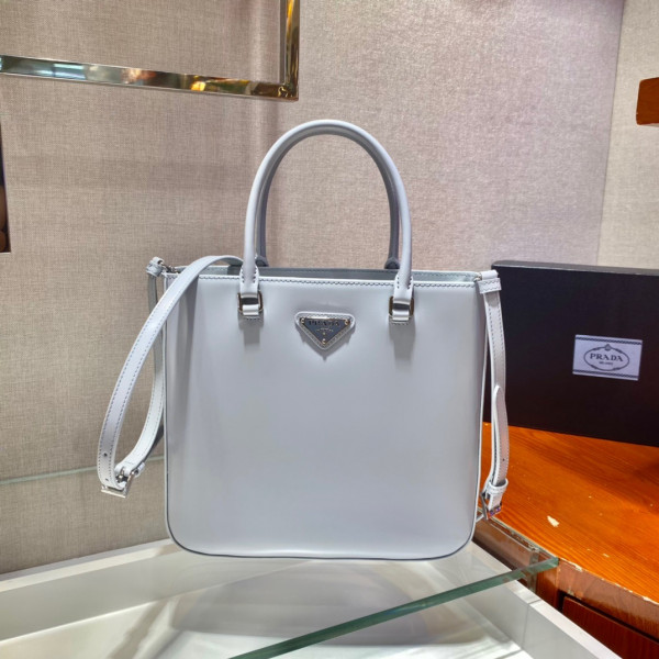 Pra*a large brushed leather tote