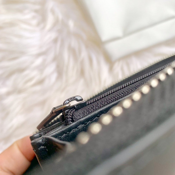G*u*i leather zip around wallet