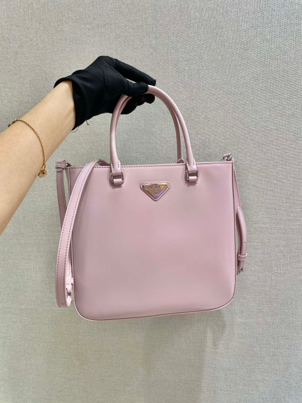 Pra*a large brushed leather tote