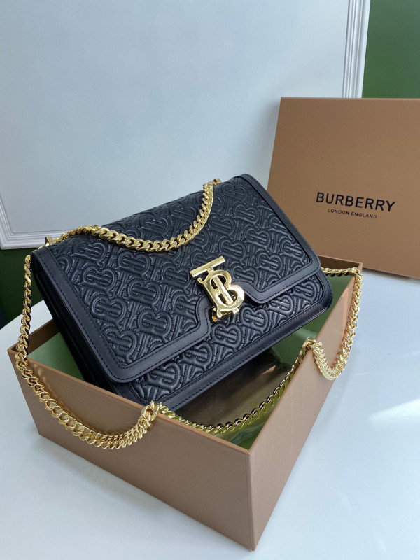 B**rry medium quilted monogram lambskin tb bag