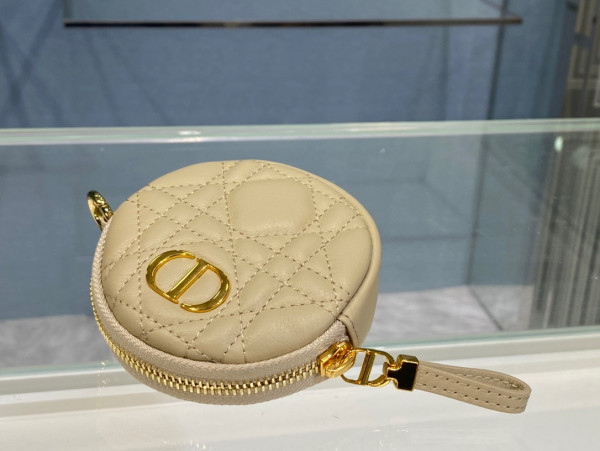 D*or detachable D*or caro round coin purse