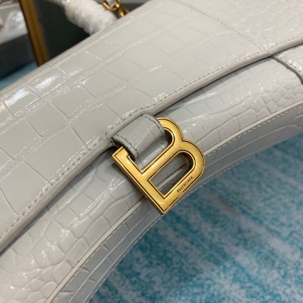 Ba*len*cia*ga hourglass stretched top handle bag