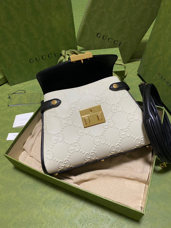 G*u*i small gg top handle bag