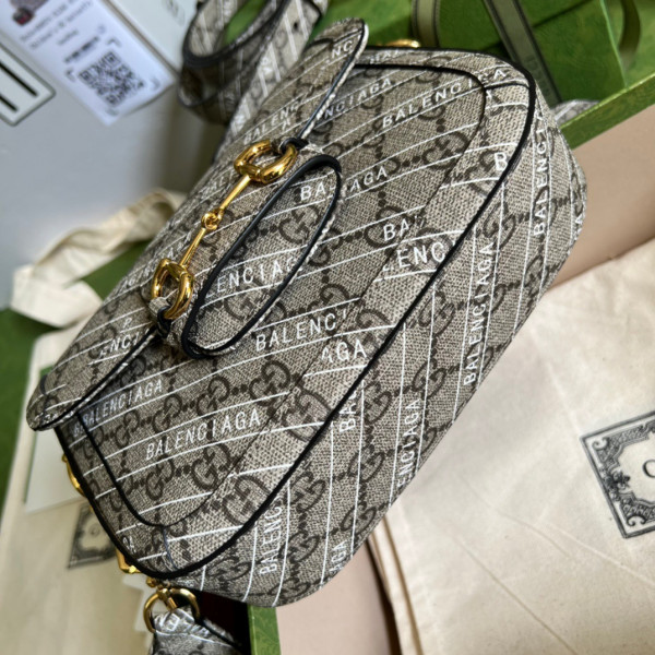 g*u*i x Ba*len*cia*ga horsebit 1955 mini bag