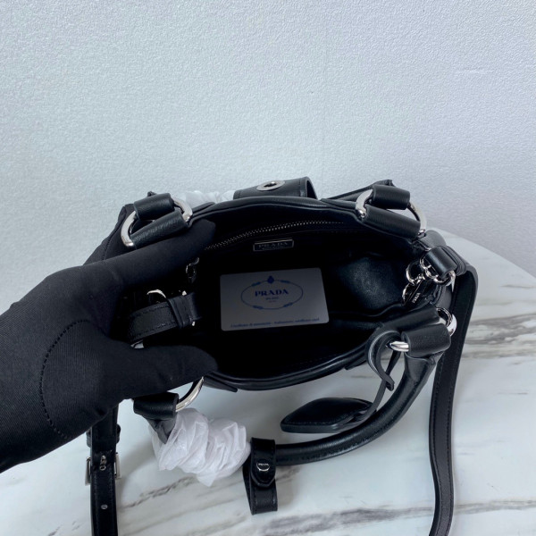 Pra*a moon padded nappa-leather bag