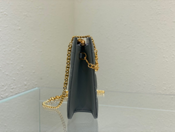 D*or caro zipped pouch with chain