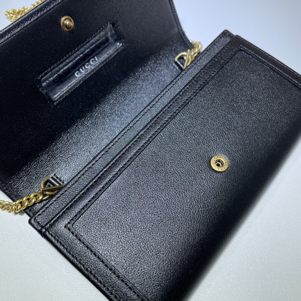 G*u*i diana chain wallet with bamboo