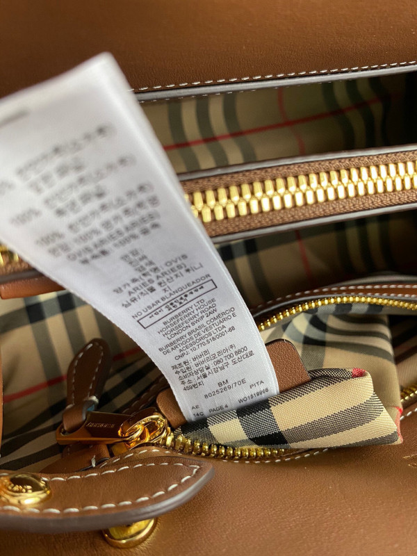 B**rry mini vintage check two-handle title bag