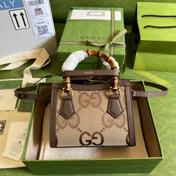 G*u*i diana mini tote bag with jumbo gg