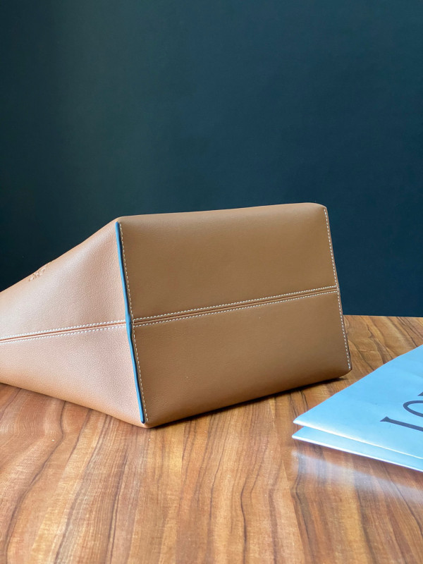 LOEWE Cubi bag in Anagram jacquard and calfskin
