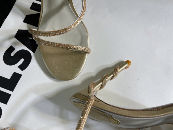 RENE CAOVILLA JEWEL SANDAL SNAKE WITH HEEL MARGOT