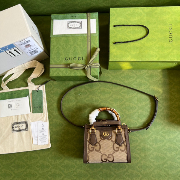 G*u*i diana mini tote bag with jumbo gg