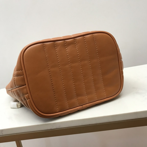 B**rry small quilted lambskin lola bucket bag