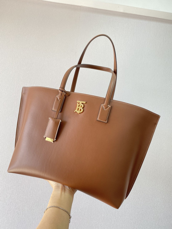 B**rry medium monogram motif leather tote