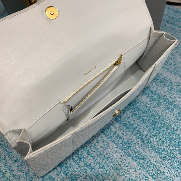 Ba*len*cia*ga hourglass stretched top handle bag