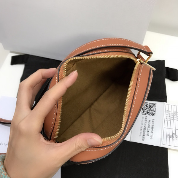 Ce**e small camera bag in triomphe canvas