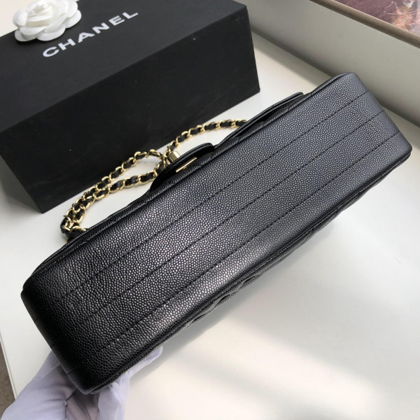 CL FLAP BAG CAVIAR 25.5cm