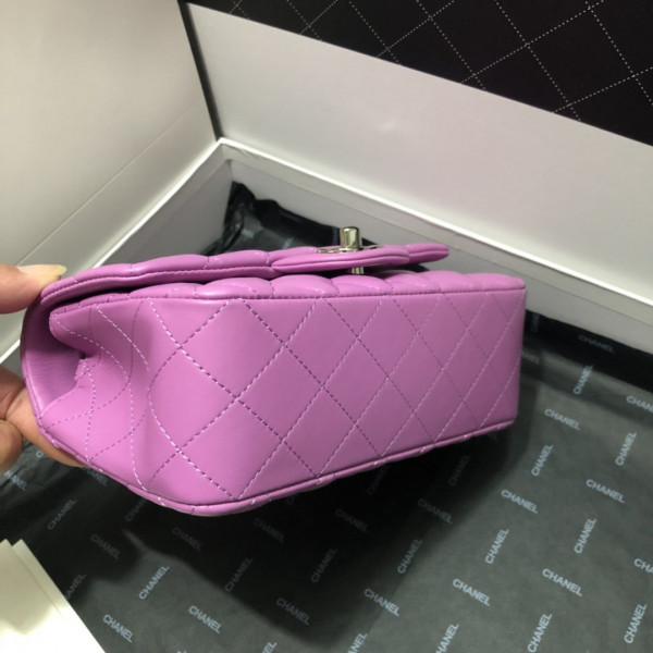 CL FLAP BAG LAMBSKIN