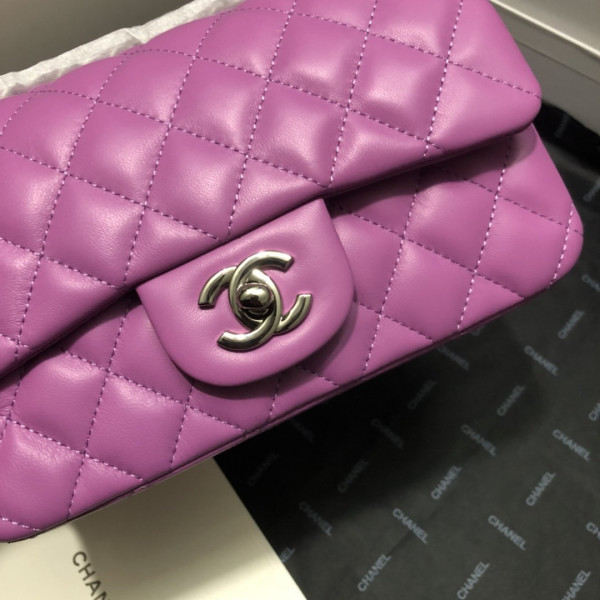 CL FLAP BAG LAMBSKIN