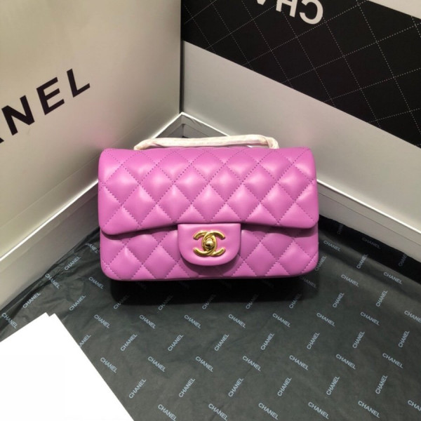 CL FLAP BAG LAMBSKIN