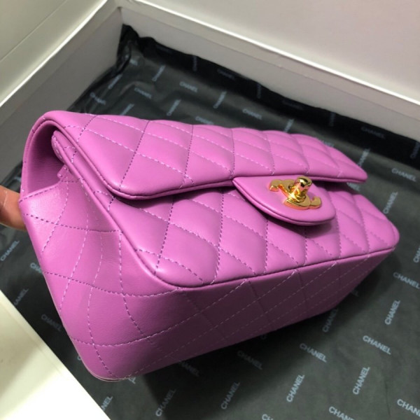 CL FLAP BAG LAMBSKIN