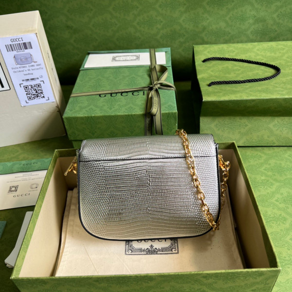 G*u*i horsebit 1955 lizard mini bag
