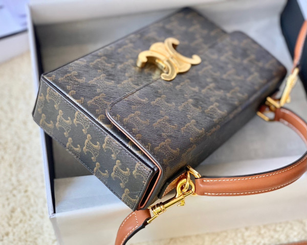 Ce**e box triomphe in triomphe canvas and calfskin