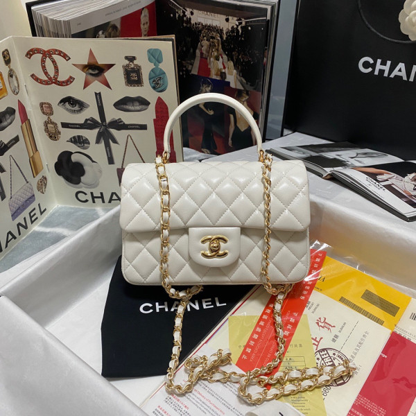 CL MINI FLAP BAG WITH TOP HANDLE