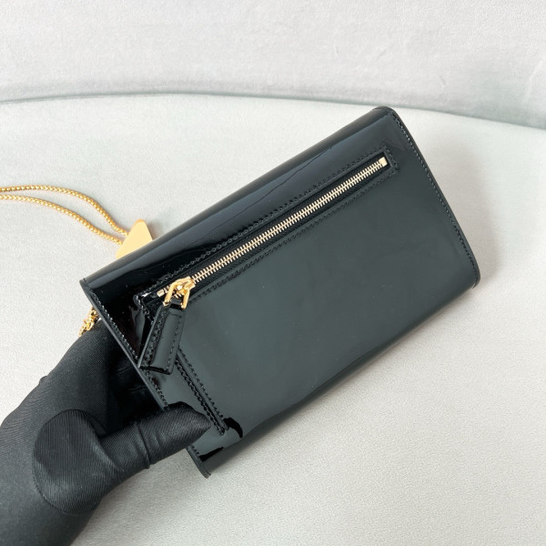 Pra*a patent leather mini-bag-20*11.5cm