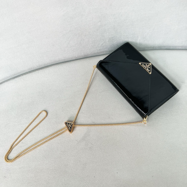 Pra*a patent leather mini-bag-20*11.5cm