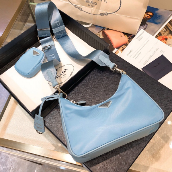 Pra*a nylon hobo bag
