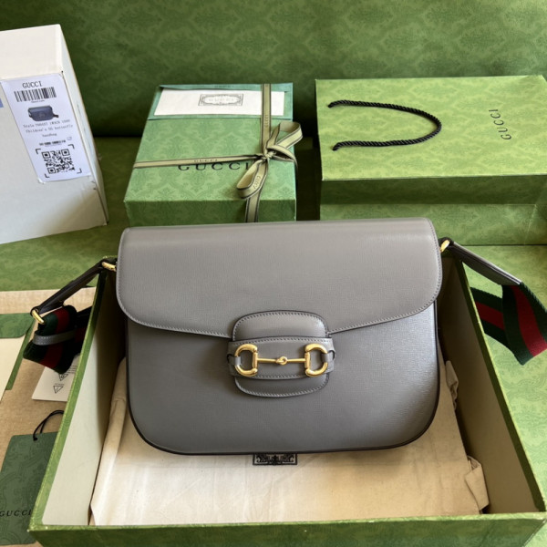 G*u*i horsebit 1955 patchwork shoulder bag