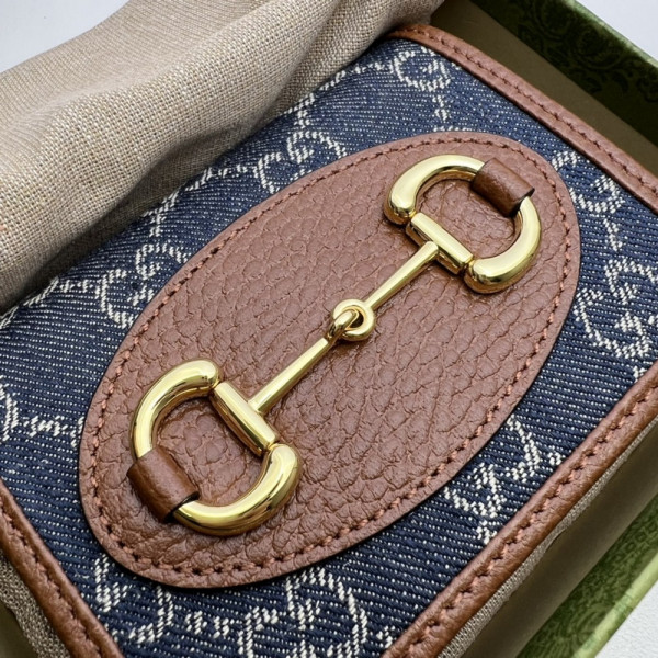 G*u*i horsebit 1955 card case wallet