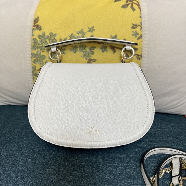 Valentino Garavani Vsling Saddle Leather Shoulder Bag