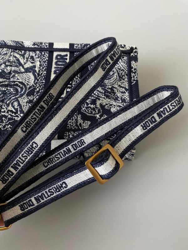 mini D*or book tote phone bag