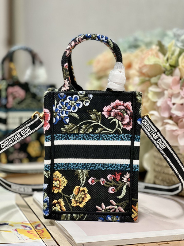 mini D*or book tote phone bag