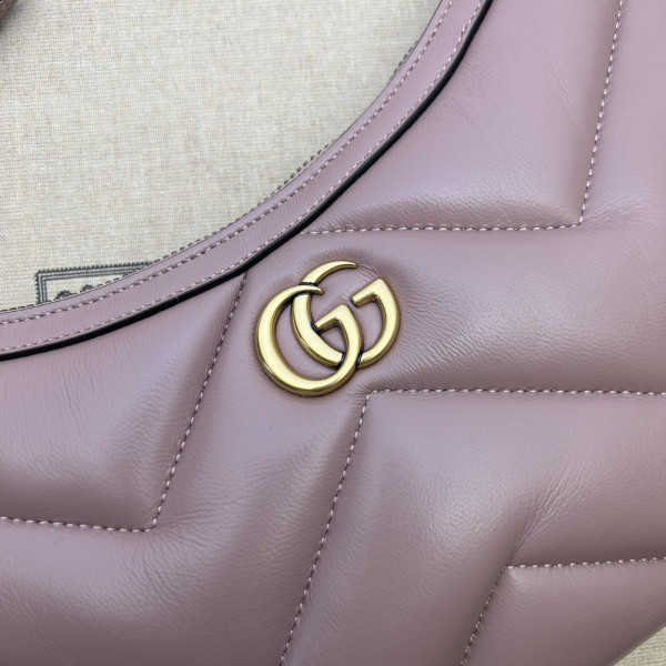 G*u*i gg marmont half-moon-shaped small bag