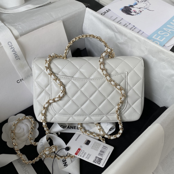 CL FLAP BAG WITH TOP HANDLE-21CM
