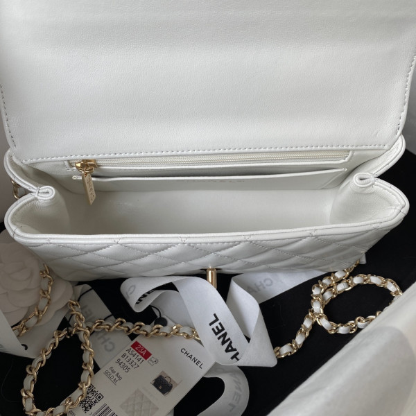 CL FLAP BAG WITH TOP HANDLE-21CM